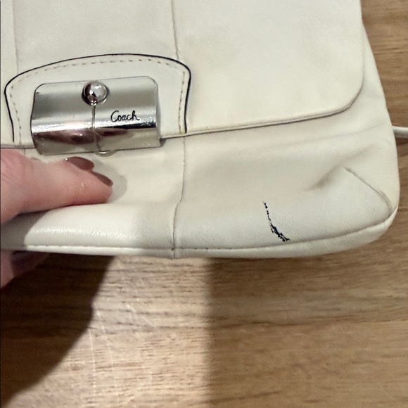 Coach White Leather Crossbody Bag - Picture 2 of 3